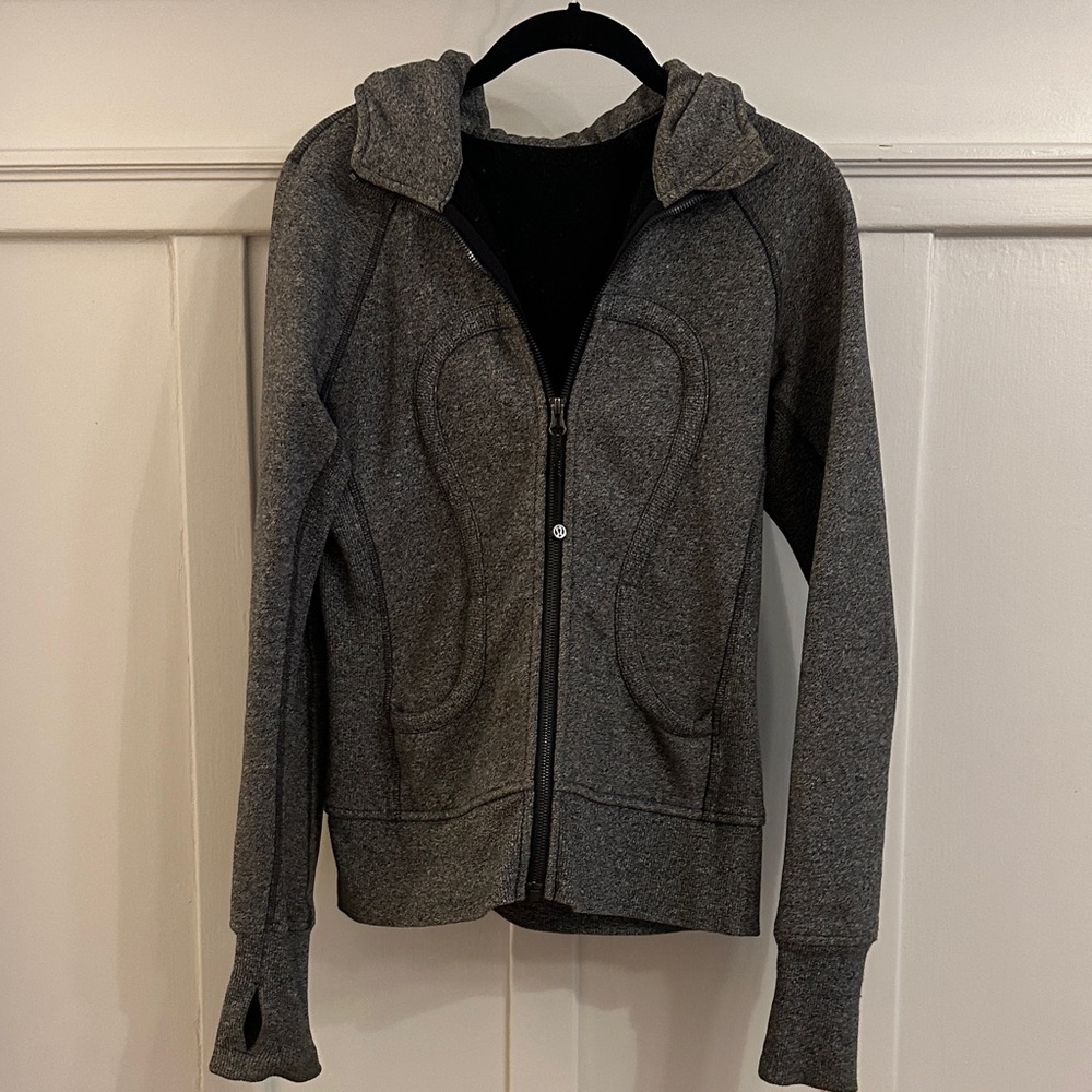 Lululemon Women's Gray Zip-Up Hoodie